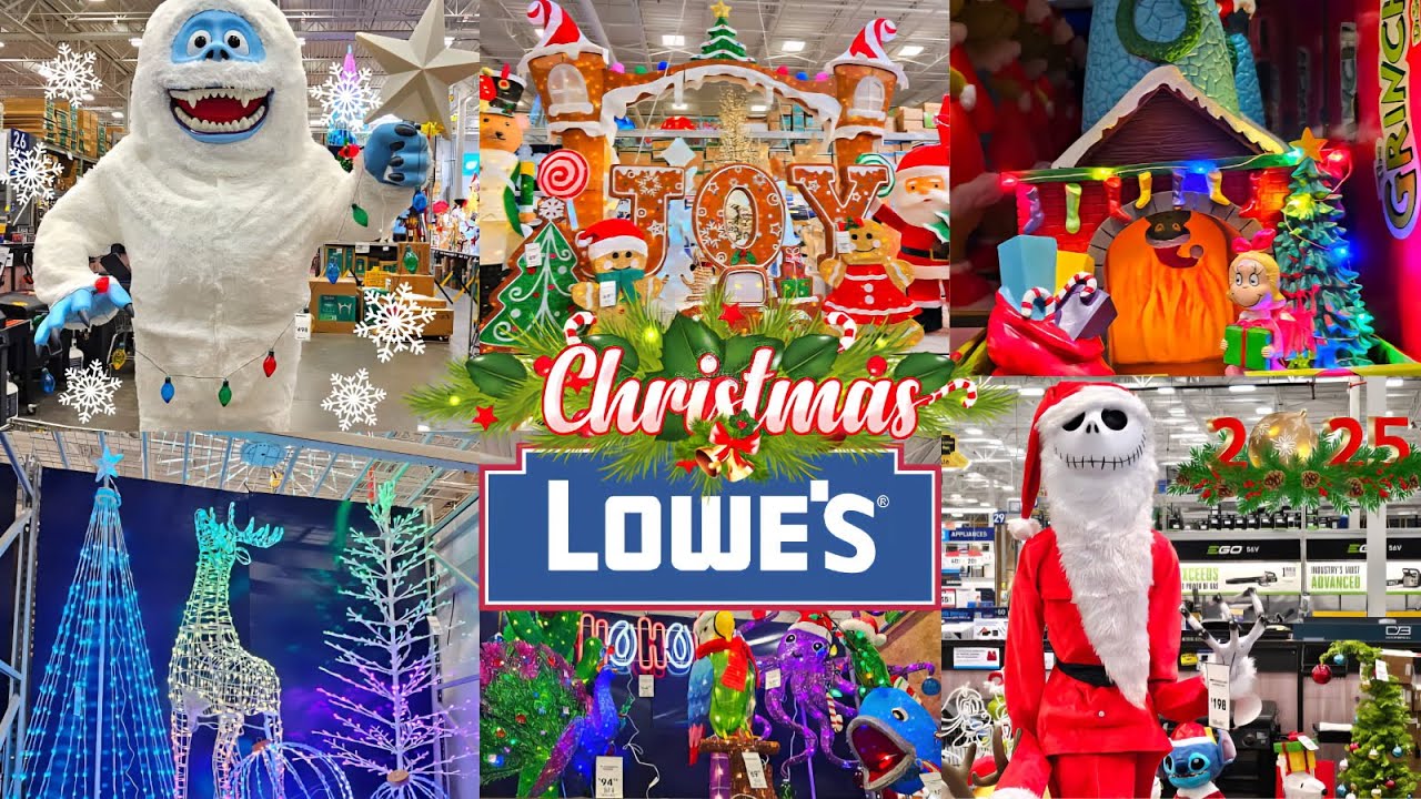 LOWE'S CHRISTMAS IS HERE ! 2025 🎄🎅👍