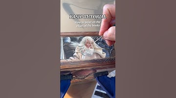Basic Tutorial to paint on the edges of the books #artwork #arttutorial #bookart #edges #diyart