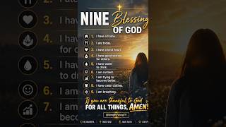 Nine Blessings of God 🙏Be Grateful Today | Christian Motivation | Faith &amp; Hope #shorts SongHyVongTV