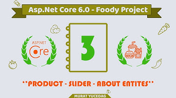 #3 Foody Asp.Net Core 6.0 Project - Product, Slider, About Entites