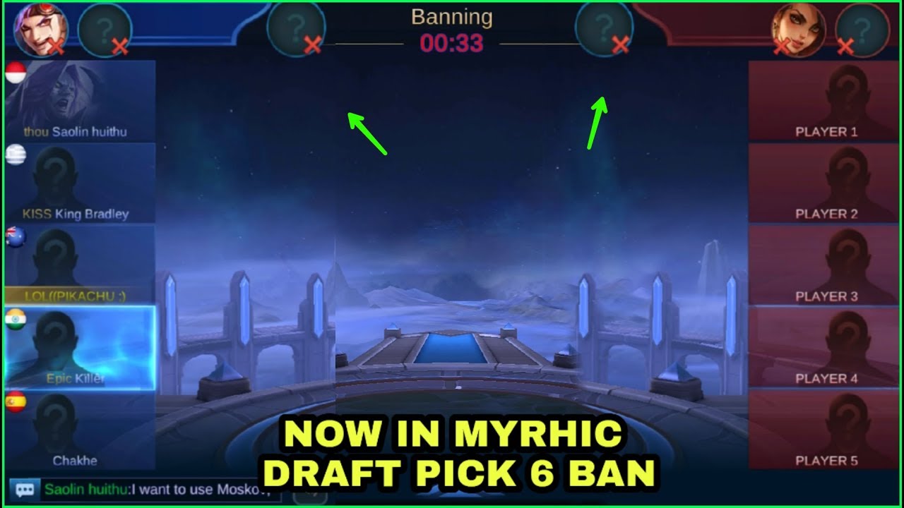 NEW UPDATE 6 BAN HERO IN MYTHIC DRAFT PICK