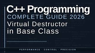 Virtual Destructor of Base Class in C++