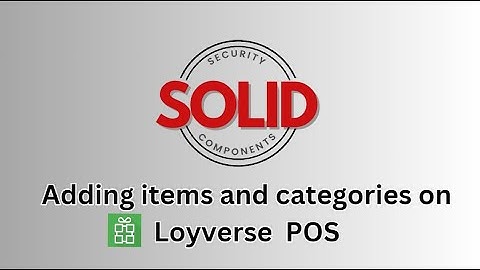 How to Add Items and Categories on Loyverse POS