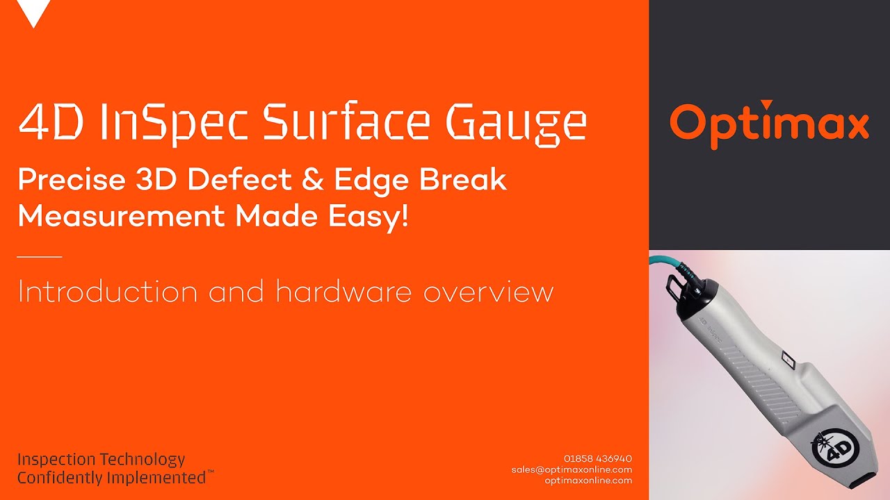 4D InSpec Surface Gauge: Precise 3D Defect & Edge Break Measurement ...