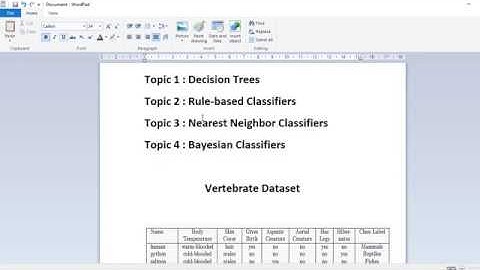 Introduction to Rule-Based Classifiers