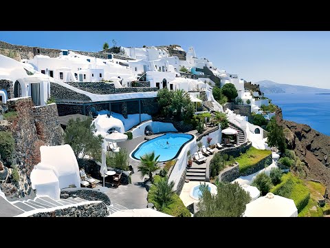 3 Days in Oia Santorini Greece | 5 Star Luxury Cave Hotel - PERIVOLAS | 4K Travel Vlog