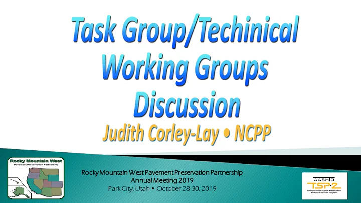 Task Group/Techinical Working Groups Discussion Ju...