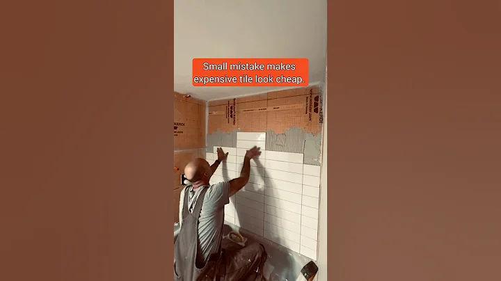 Follow @built-to-code  for more renovation tips. Small mistake makes expensive tile look cheap.