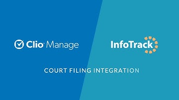 InfoTrack - Clio court filing integration