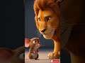 Ek Sher🦁Or Ek Chuhe🐀 Ki story | Moral story #shortsvideo #reels #cartoon #moralstories