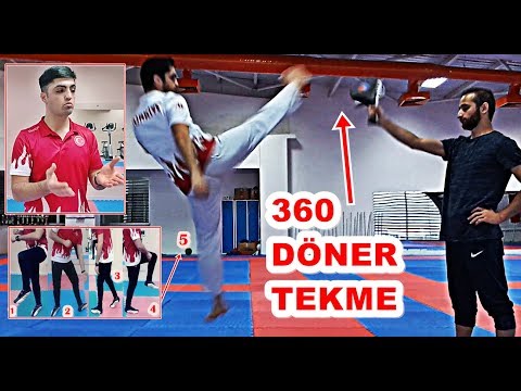 DÖNER TEKME ATAMAYAN KALMASIN ! 360 Rotating Kick Tutorial