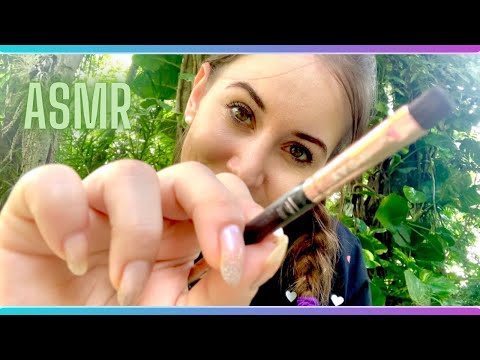ASMR CASEIRO: FAZENDO MAQUIAGEM BÁSICA EM VOCÊ COM SONS DA NATUREZA 🍃