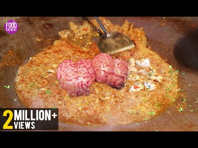 Lamb/Mutton Brain & Kidney Fry | Indian Street Food | Mohammad Ali Road Mumbai | Food Fatafat