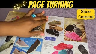 ASMR Shoe Catalog Page Turning 📖(No Talking) Pen Clicking 🖊Finger Licking 👅