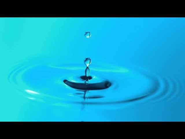 Slow Motion Water Droplet Falling Breaks Surface Tension and Makes Ripples in HD YouTube Video View class=