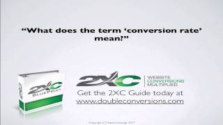Part 1 What Does Conversion Rate Mean?