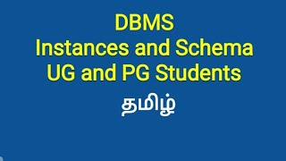 Full Instances and Schema - Tamil. Update