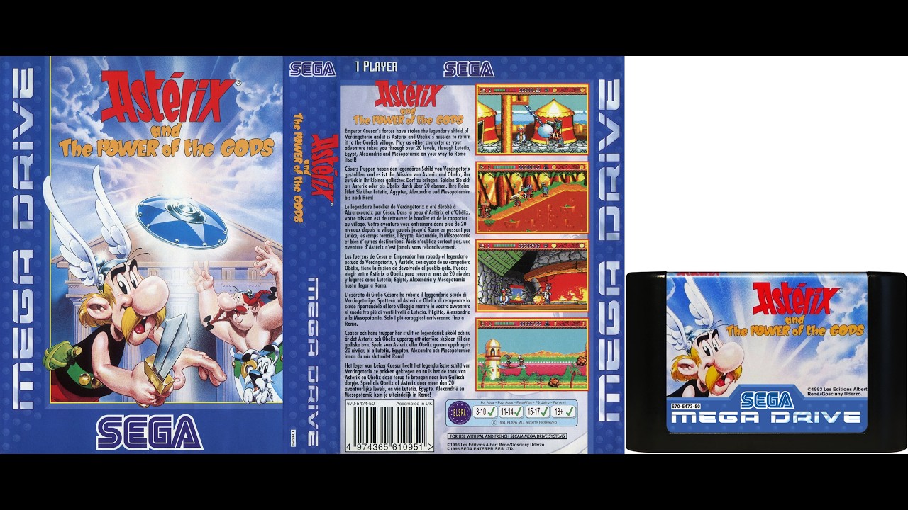 Asterix and the Power of the Gods (Genesis / Mega Drive) - Full Playthrough [No Commentary Archive]
