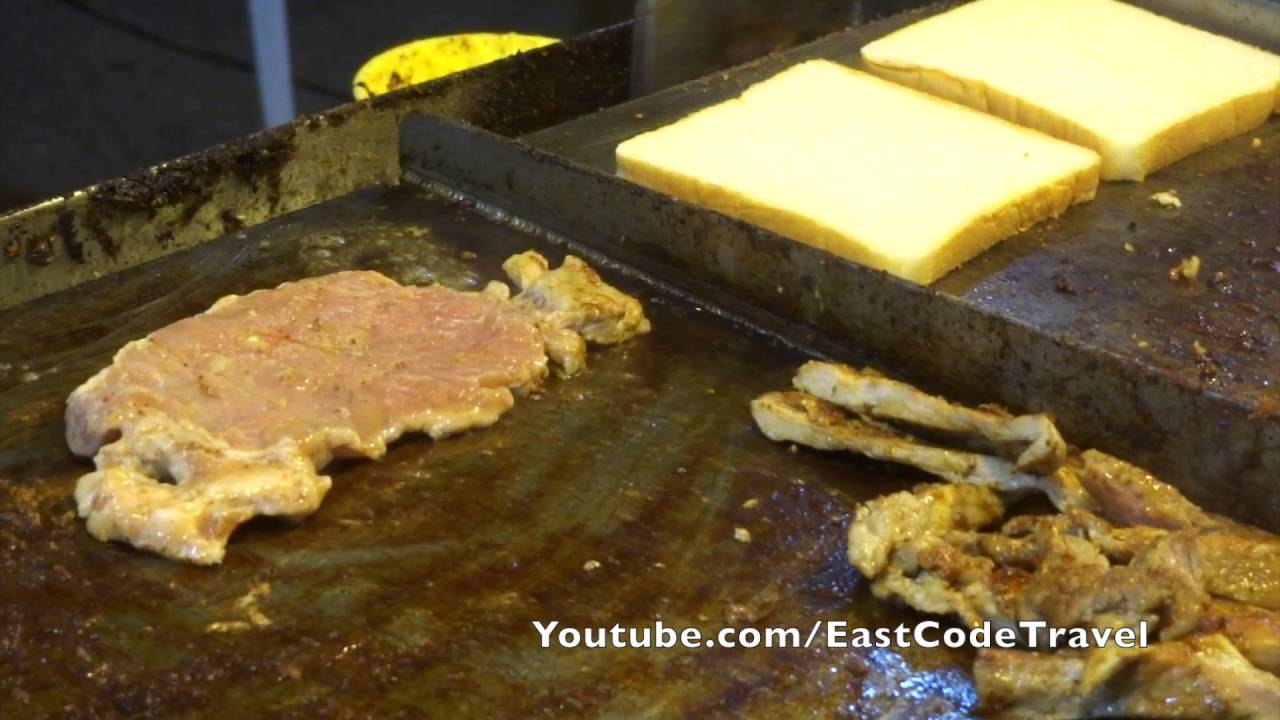 hot plate steak Thai street food cooking YouTube