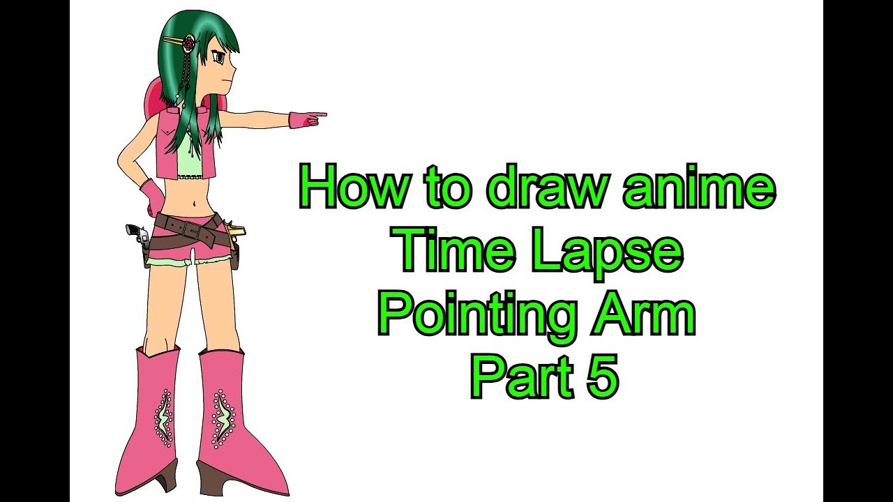 Point Hand Anime Step-By-Step Anime Point Arm Drawing: Time-Lapse Tutorial For Beginners ...