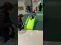 2歳、アンパンマンの家の前ですべり台#shorts