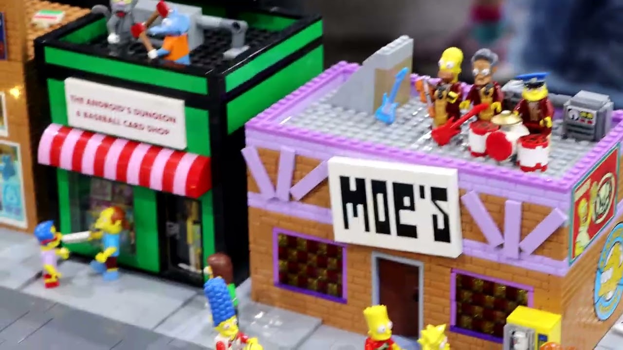 Lego The Simpsons display at BrisBricks 2025