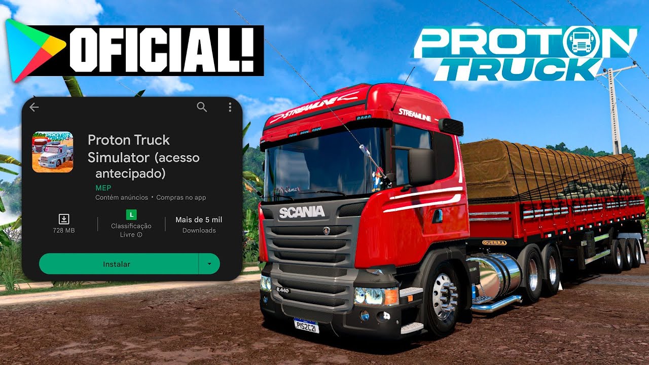LANÇOU! Proton Truck Simulator Oficial - Novo Simulador Para Android (PBS2 Driving Simulator)
