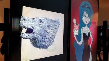 "Hack of a bear" and "Queen of pop" by Hackatao