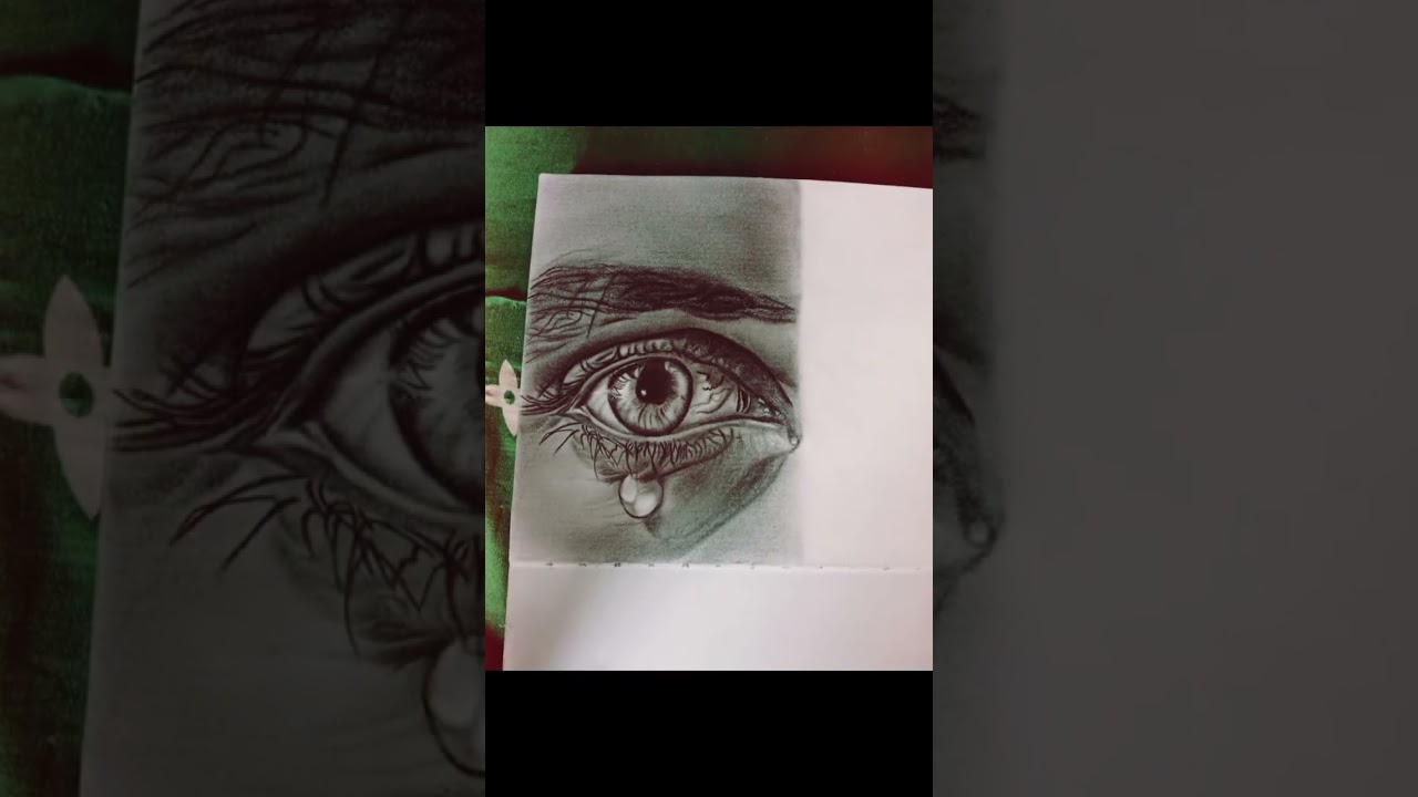 Hyper Realistic Eye Drawing in Pencil