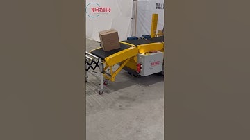how to load unpalletized packages into a shipping container efficiently #conveyor #loadingtrucks