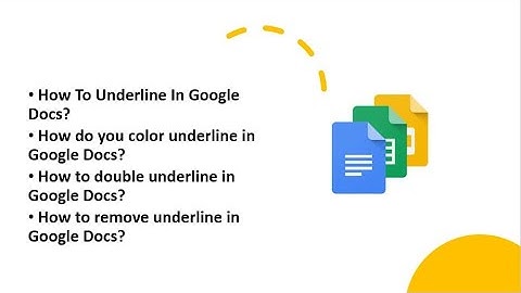 How To Underline In Google Docs | Color underline in Google Docs | Double underline Google Docs