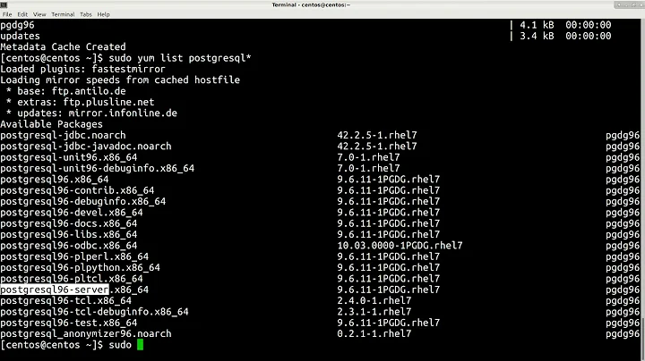 How to upgrade postgresql from 9 2 to 9 6 in CentOS 7