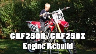 CRF250R Engine Rebuild  Bottom End  Part 1 of 4
