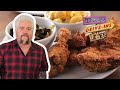 Guy Eats a Soul-Warming Fried Chicken Plate | Diners, Drive-Ins and Dives | Food Network