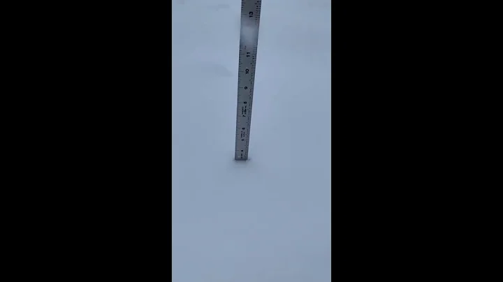Weather Officials Measure Deep Snow in Duluth, Minnesota