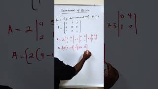 Determinant of Matrix using cofactor method