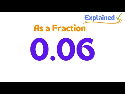 0.06 as a Fraction