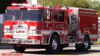 LAFD Engine 73 Responding