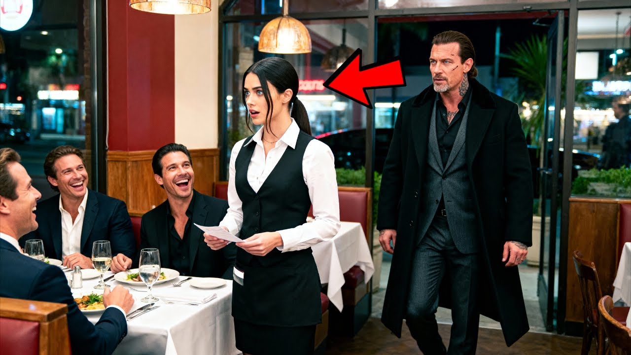 Four Rich Men Refuse To Pay The Waitress Until The Mafia Boss Shows Up Behind Them