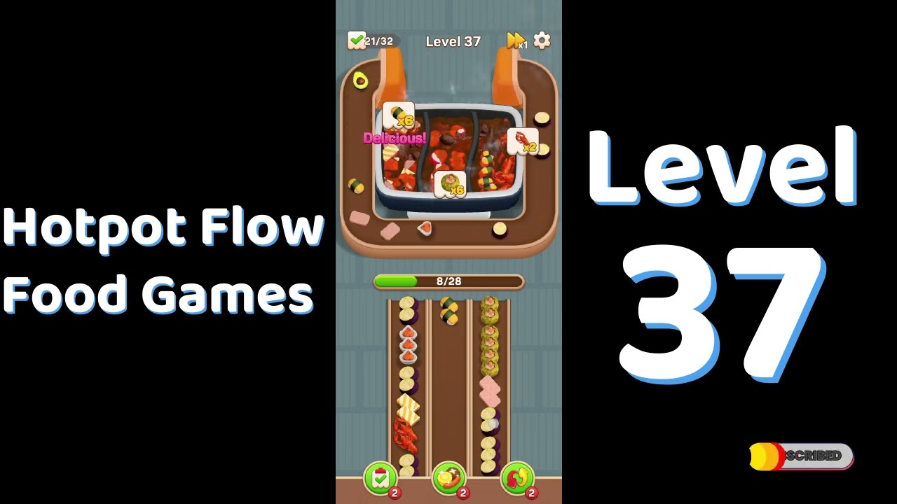 Hotpot Flow Level 37 | Food Games | Solutionguruji