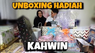 UNBOXING HADIAH KAHWIN ! HADIAH PELIK DARI FAMILY !