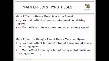 Factorial Anova Lecture