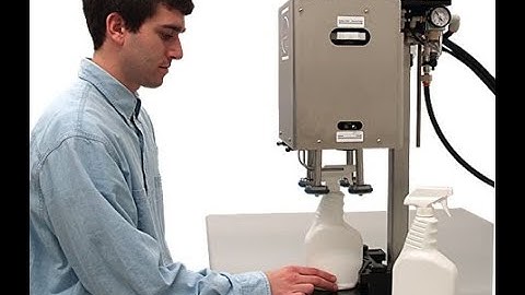 CA09 PNEUMATIC CAPPER - BENCH-TOP ‘PCAP’ - Capping Demo - Various Bottles (Liquid Solutions)