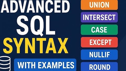 Master Advanced SQL Syntax in 10 Minutes | UNION, INTERSECT, CASE & More 💡#coding #sqlqueries #sql