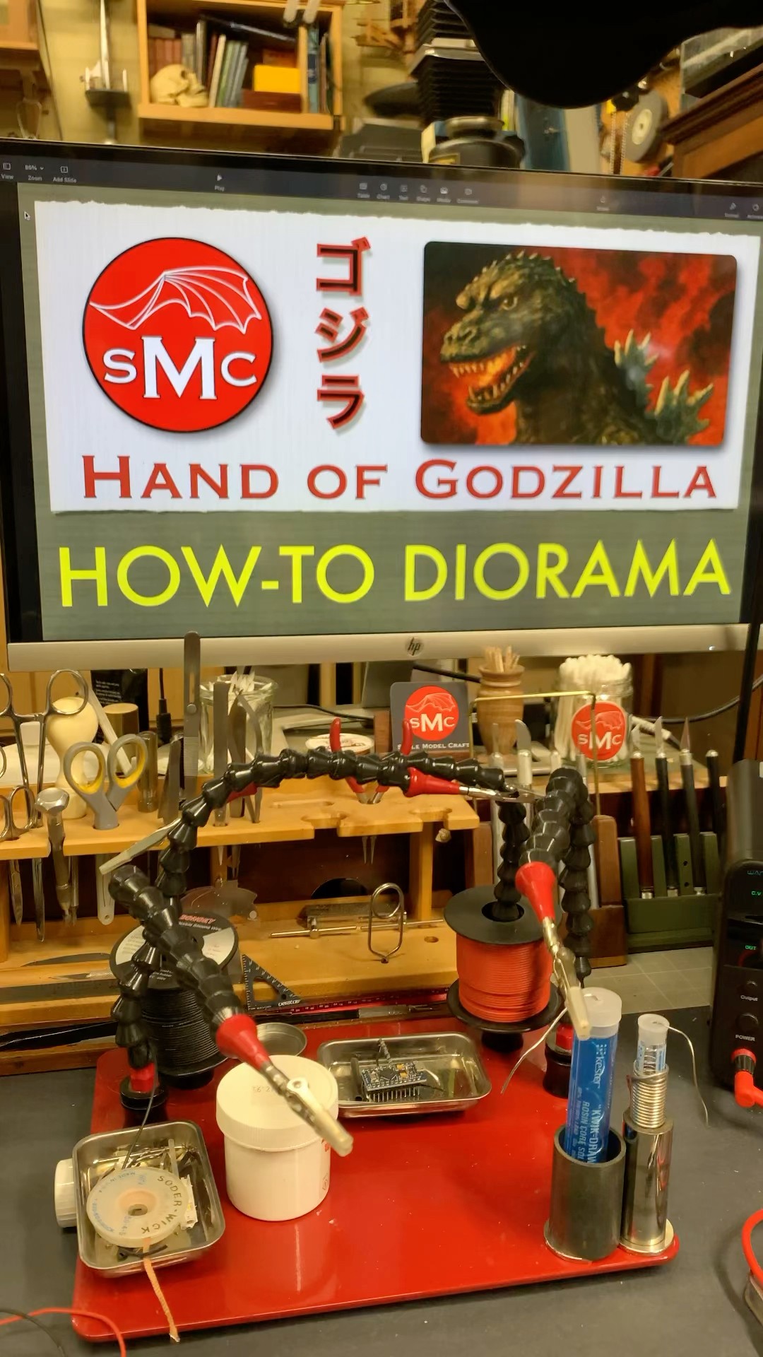 Daily Diorama Update: The Hand of Godzilla today on How-To Diorama