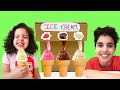 Sami And Amira Play Ice Cream Machine & Fruit Smoothies