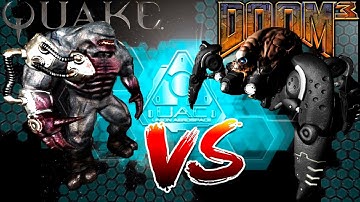 Dark Shambler vs Arachnotron - QUAKE vs DOOM 3 - Crossover Cinematic Monster Infighting