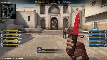 CS:GO POV Demo G2 Shox (24/12) vs FaZe (de_dust2)