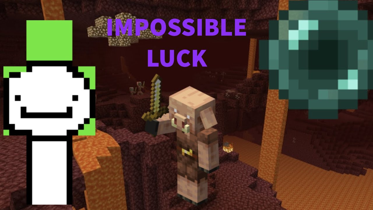 Dream has INSANE LUCK trading with PIGLINS for ENDER PEARLS YouTube