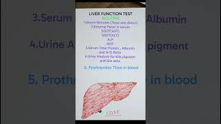 ROUTINE LIVER FUNCTION TESTS #biochemistry